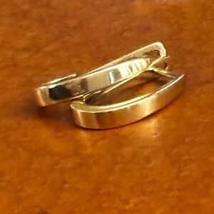 Solid 14K Huggie Hoop Earrings